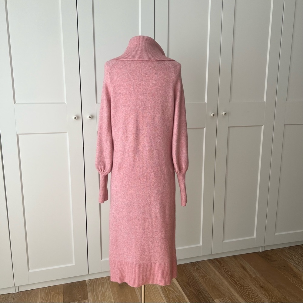 J.Crew Pink Half-Zip Sweater Dress in Super Soft Yarn sz XS - Picture 10 of 15